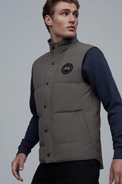 Chamarras Canada Goose Hombre Mexico - Garson Chalecos Black Label Grises ZC6837904